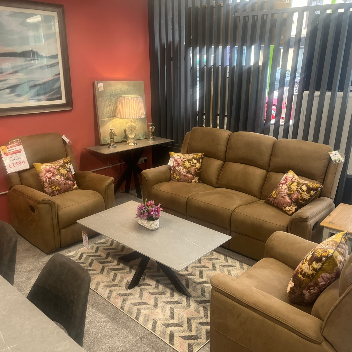 Ensemble canapé inclinable Dalton (modèle en liquidation)