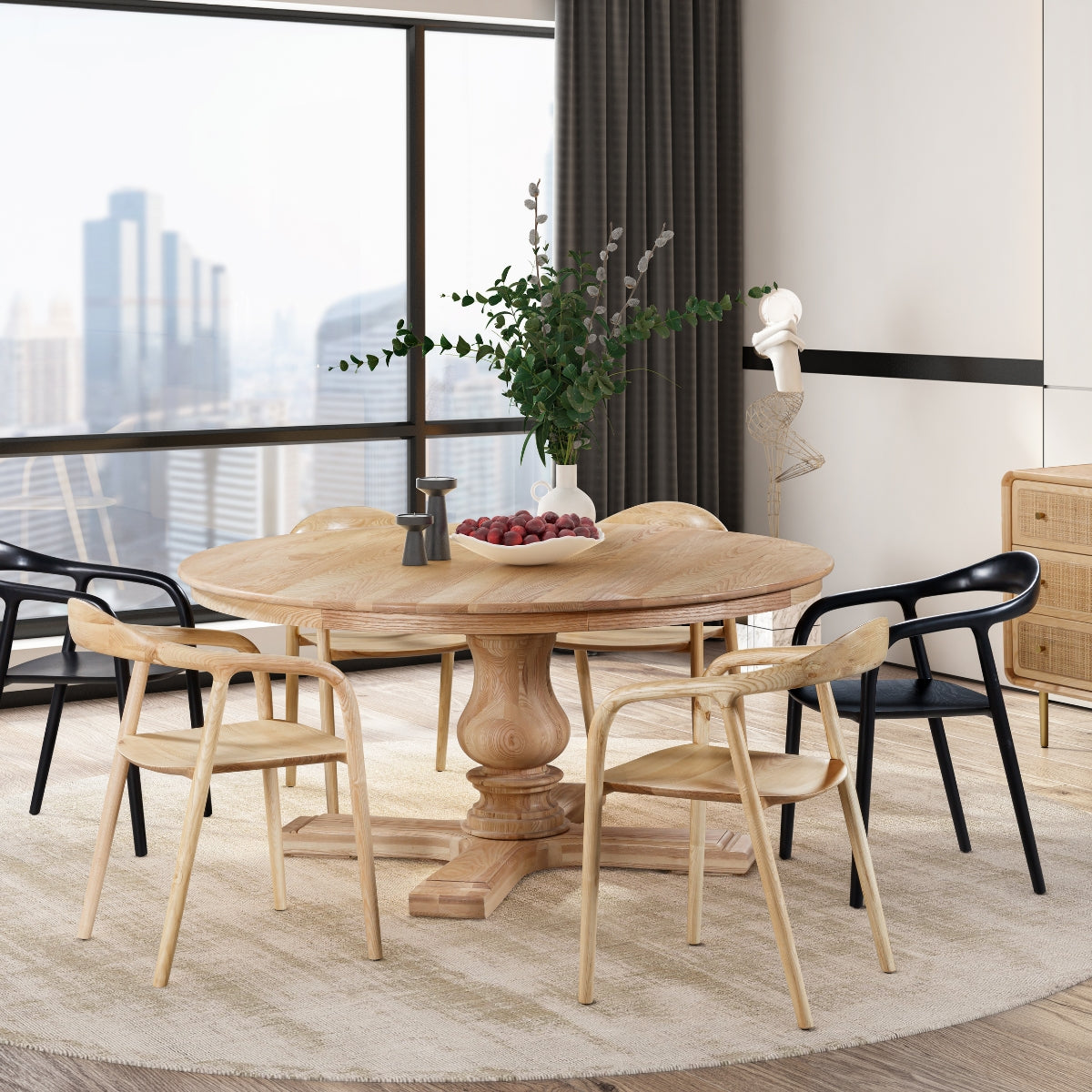 Chaise de salle à manger incurvée Daxton