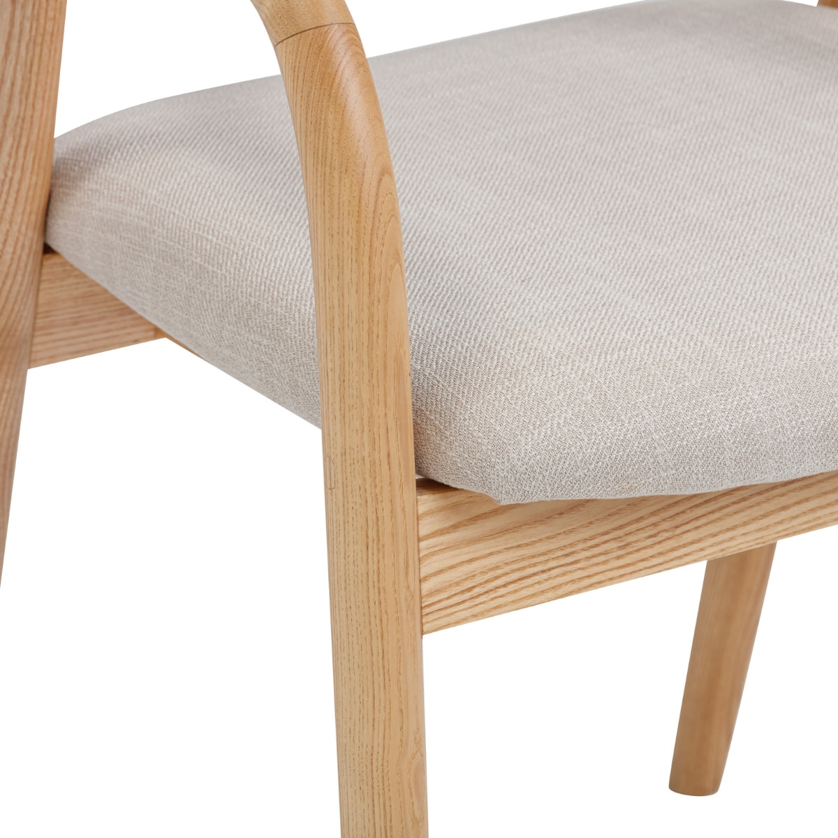 Chaise de salle à manger rembourrée en bois Daxton