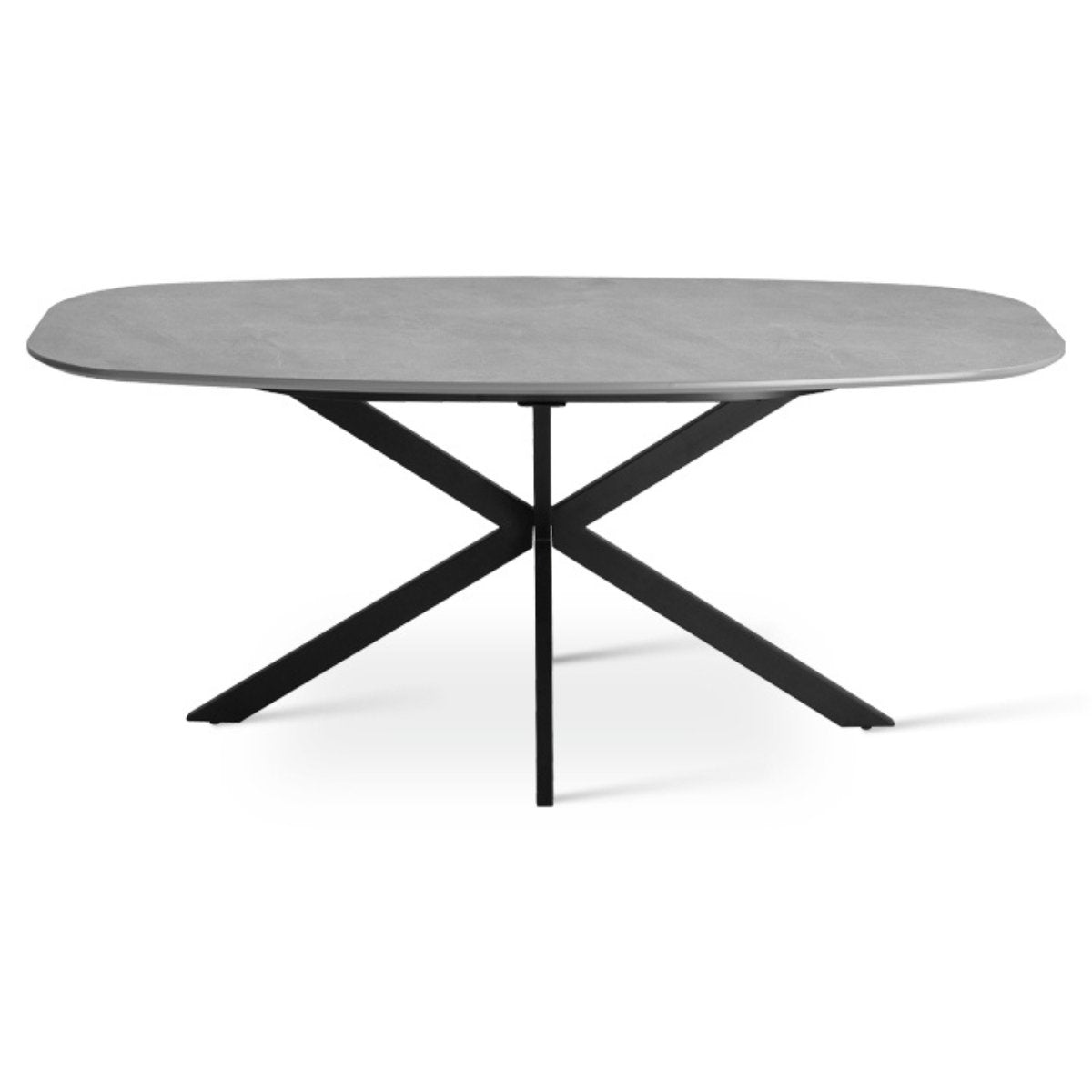 Table à manger effet marbre gris Desmond