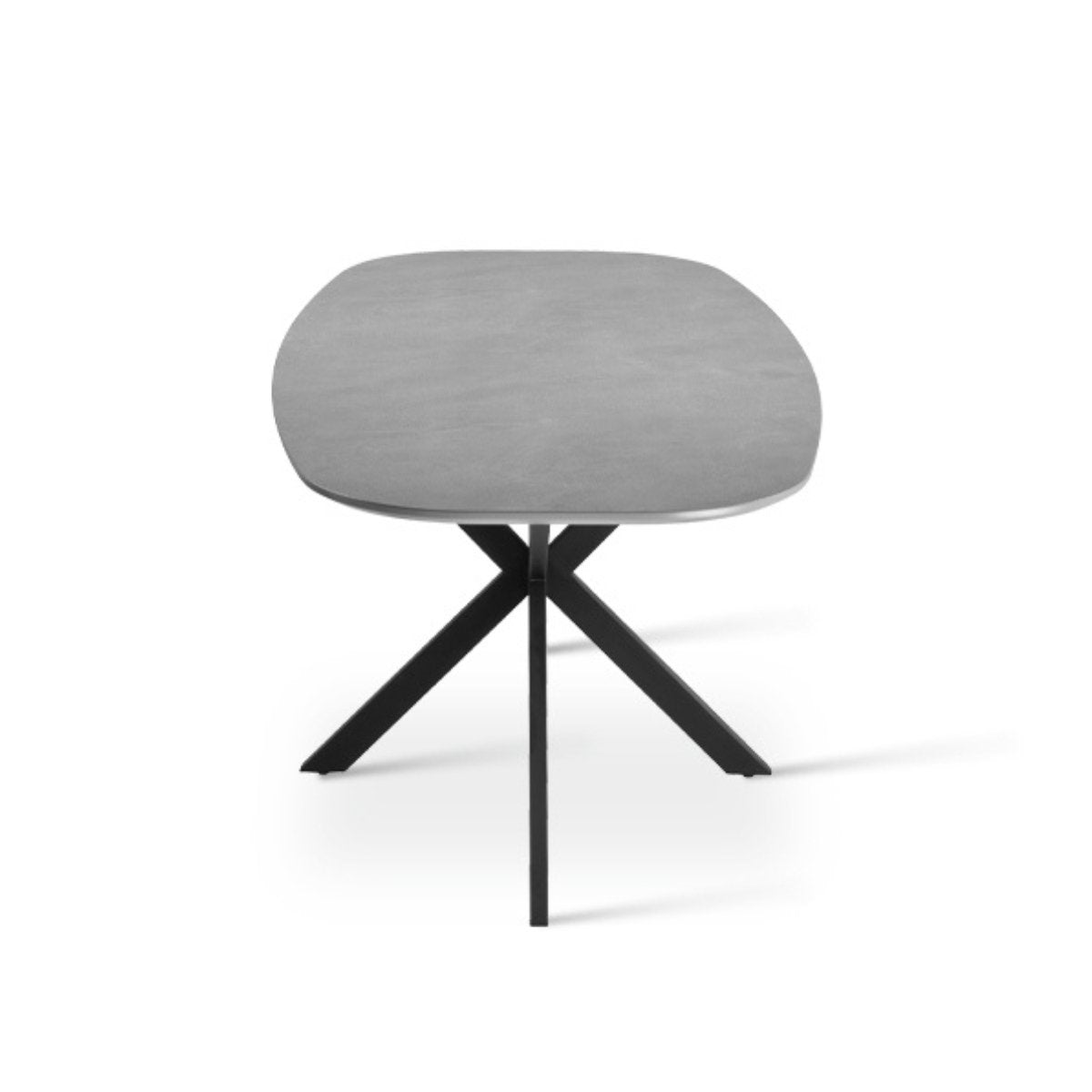 Table à manger effet marbre gris Desmond