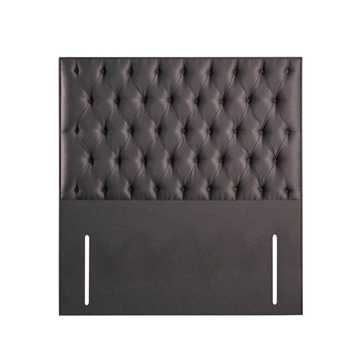 Tête de lit en velours peluche onyx