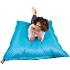 Grand pouf turquoise