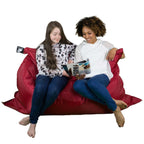 Grand pouf rouge géant