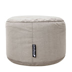 Pouf repose-pieds d'extérieur crème