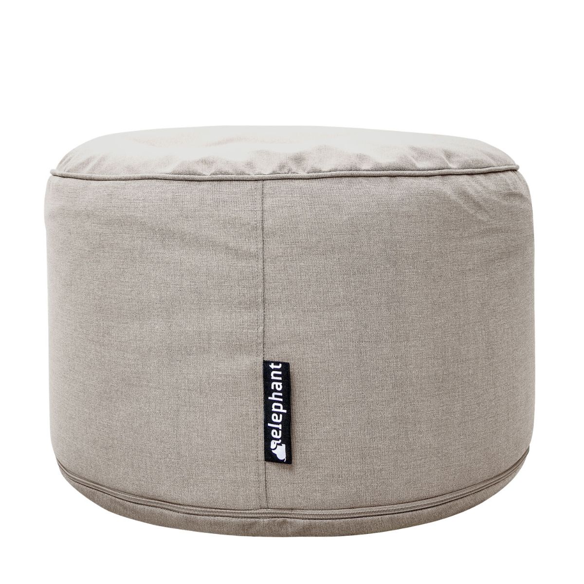 Pouf repose-pieds d'extérieur crème