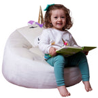 Pouf licorne en velours