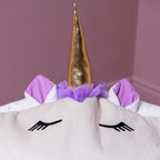 Pouf licorne en velours