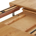 Table de salle à manger extensible Eileen en chêne