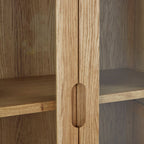 Vitrine Eileen en chêne