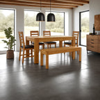 Table de salle à manger extensible Eileen en chêne