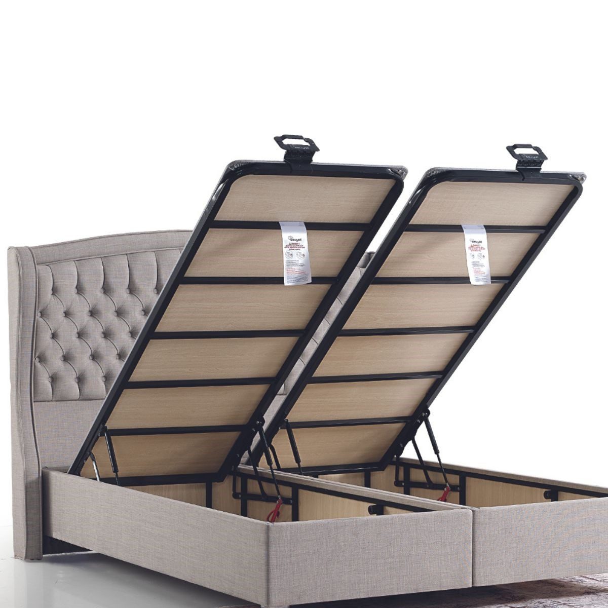 Lit coffre Eleanor avec rangement : 2 compartiments