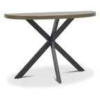 Table console Elliot en chêne vieilli