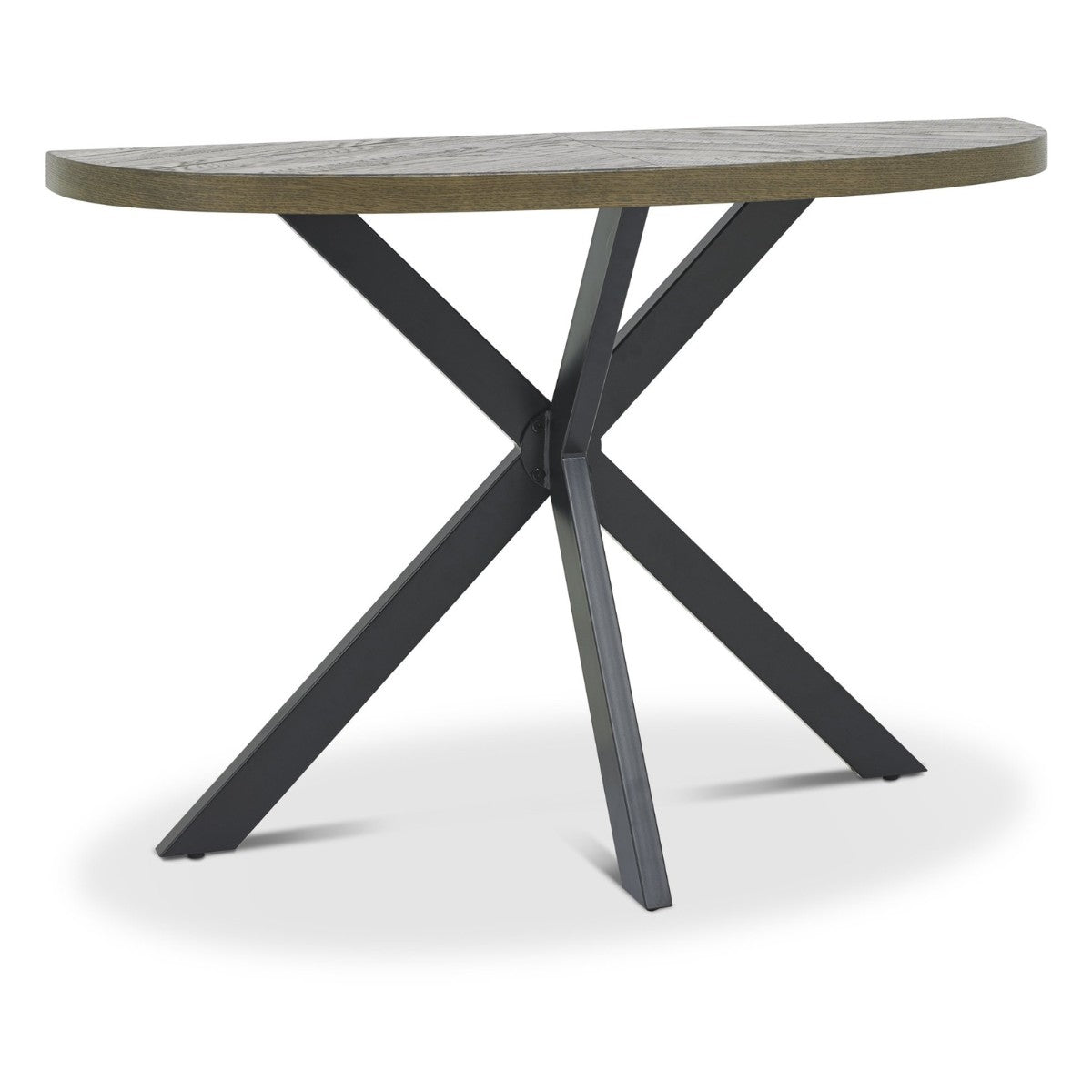 Table console Elliot en chêne vieilli