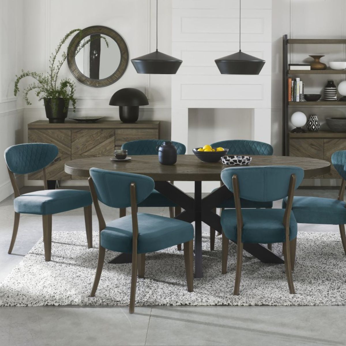 Chaise de salle à manger Elliot en chêne vieilli