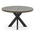 Table de salle à manger ronde Elliot en chêne vieilli 