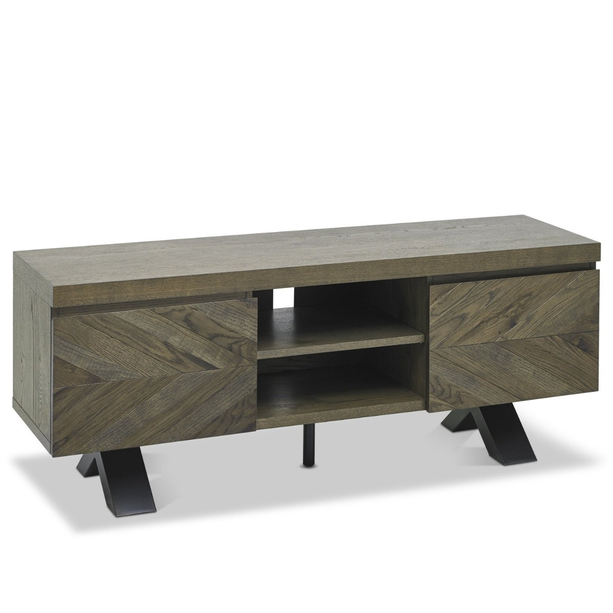 Meuble TV Elliot en chêne vieilli