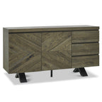 Buffet large Elliot en chêne vieilli 