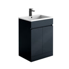 Ensemble meuble-lavabo Empire 600 anthracite avec vasque