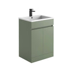 Ensemble meuble-lavabo Empire 600 vert avec vasque
