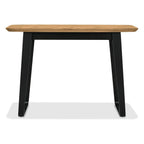 Table console Enfield en chêne et métal