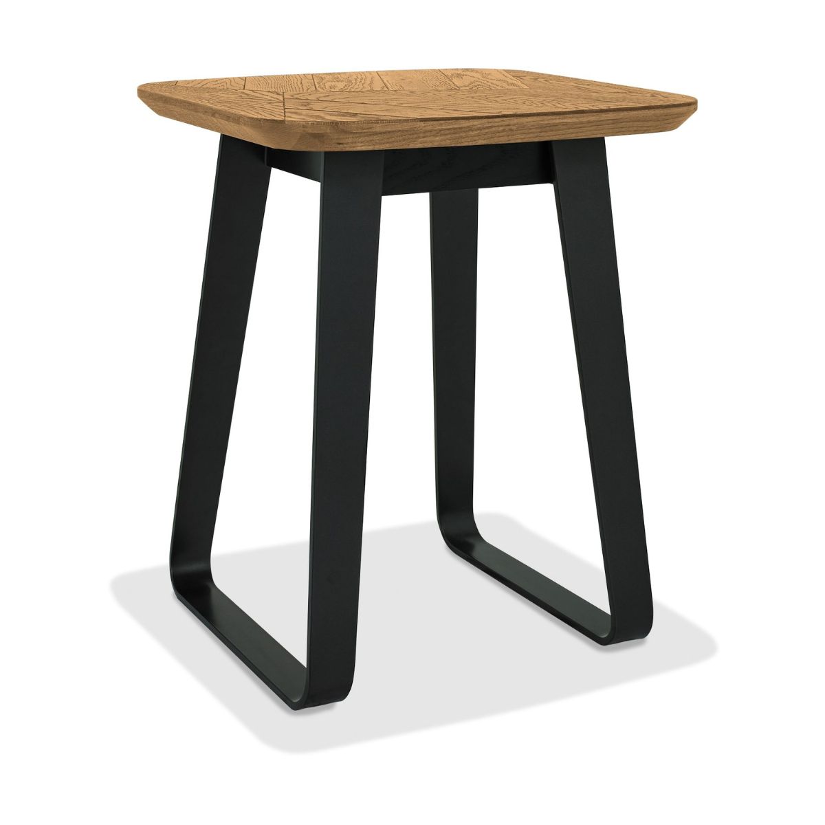 Table de chevet Enfield en chêne et métal