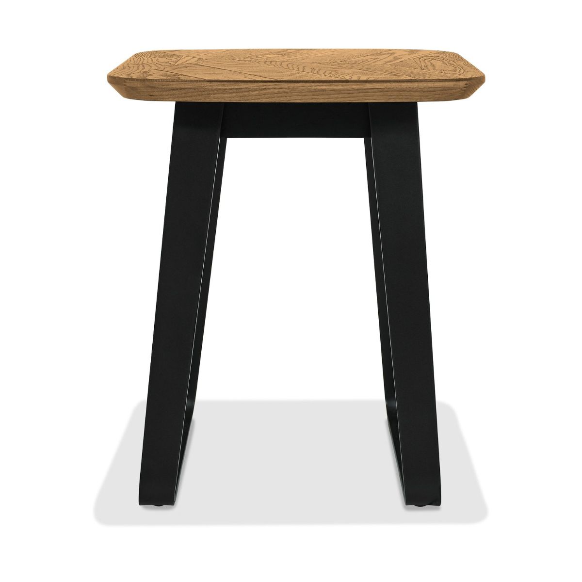 Table de chevet Enfield en chêne et métal