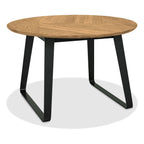 Table de salle à manger Enfield en chêne et métal 