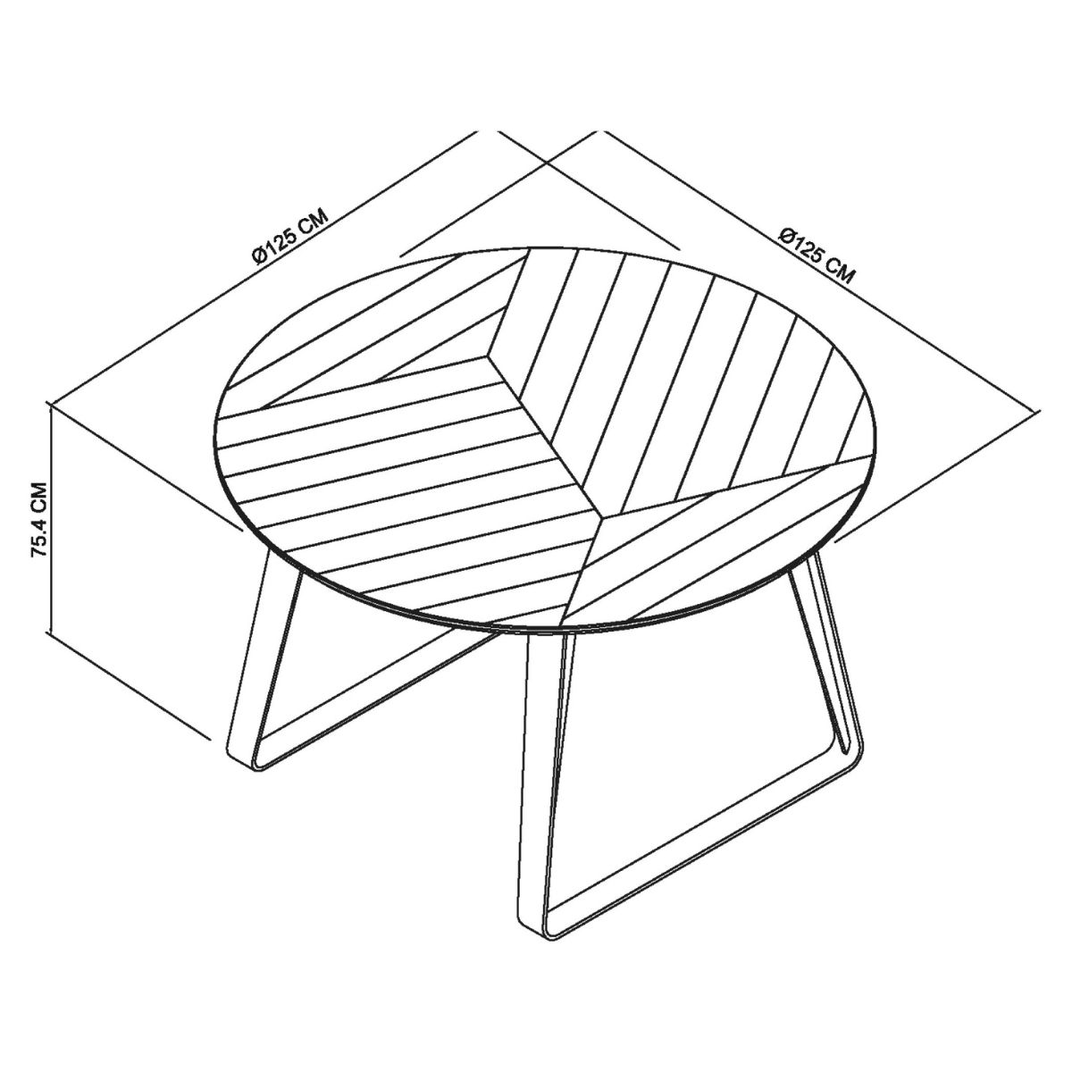 Table de salle à manger Enfield en chêne et métal 