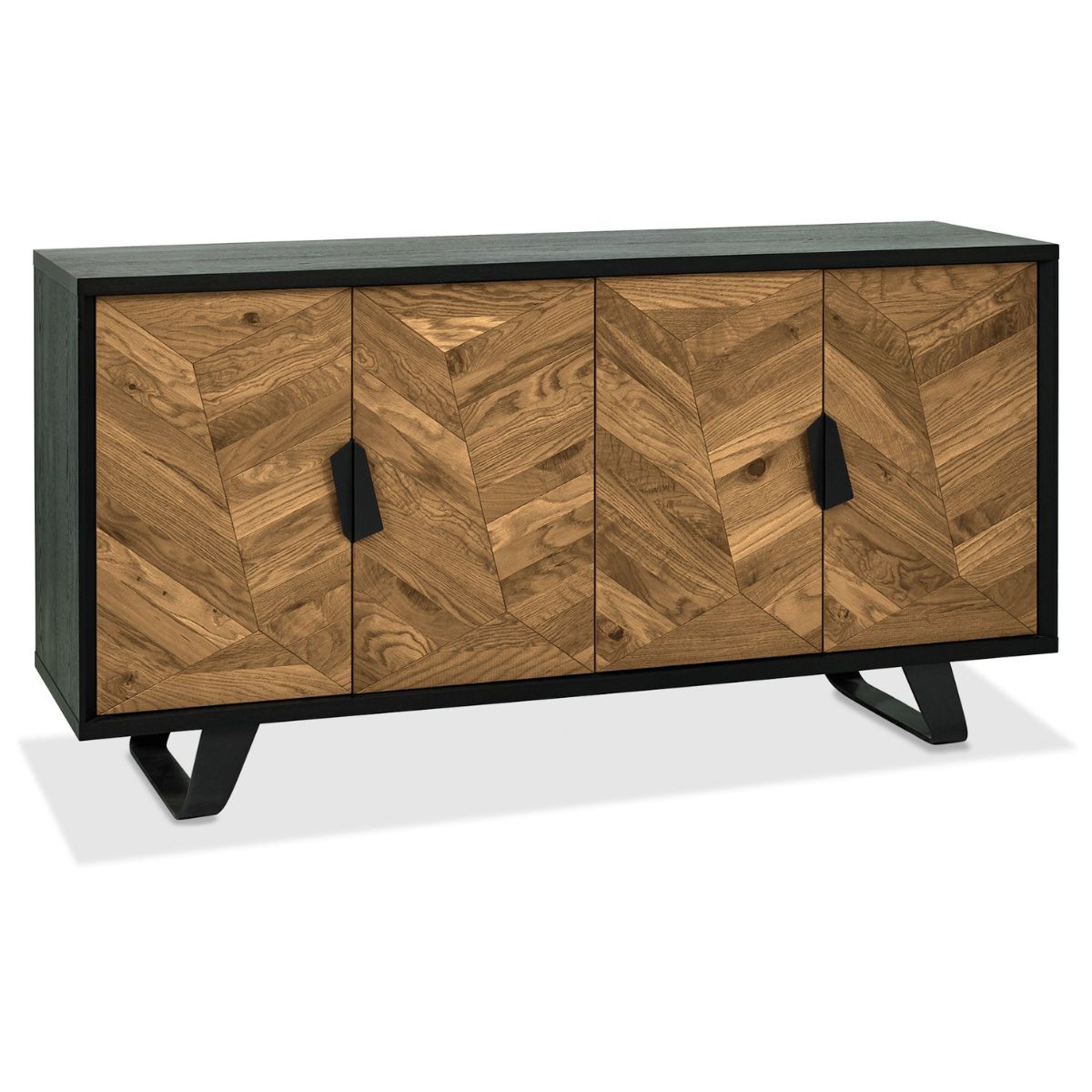 Buffet Enfield en chêne et métal 