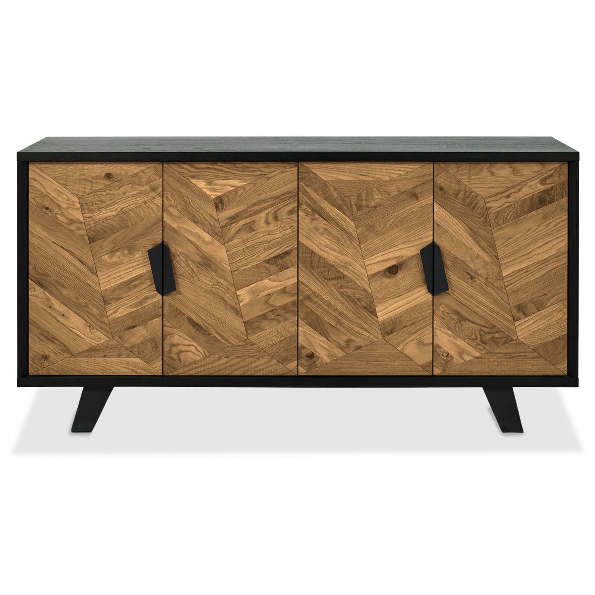 Buffet Enfield en chêne et métal 