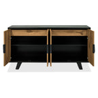 Buffet Enfield en chêne et métal 