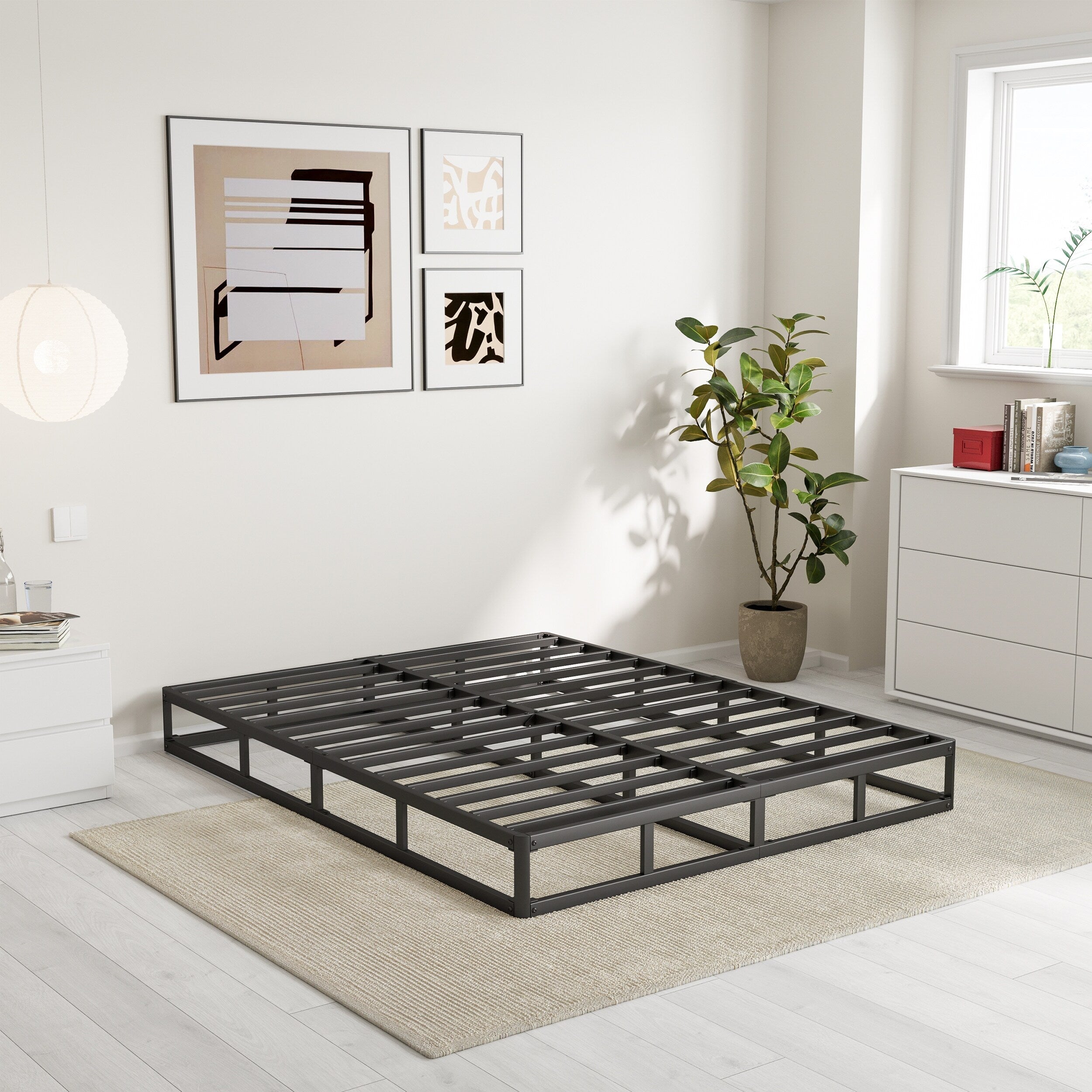 Ressort métallique extra-plat de 12,7 cm (5 pouces), structure robuste avec revêtement gris