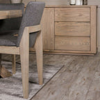 Chaise de salle à manger rembourrée en chêne Ferrell