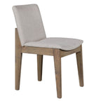 Chaise de salle à manger rembourrée en chêne Ferrell