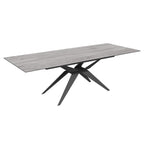 Table de salle à manger extensible en céramique italienne Fiorella Grey