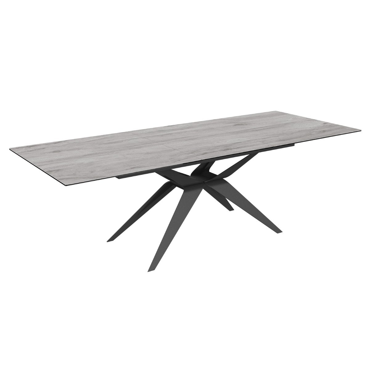 Table de salle à manger extensible en céramique italienne Fiorella Grey