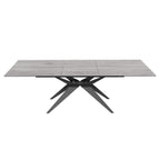 Table de salle à manger extensible en céramique italienne Fiorella Grey