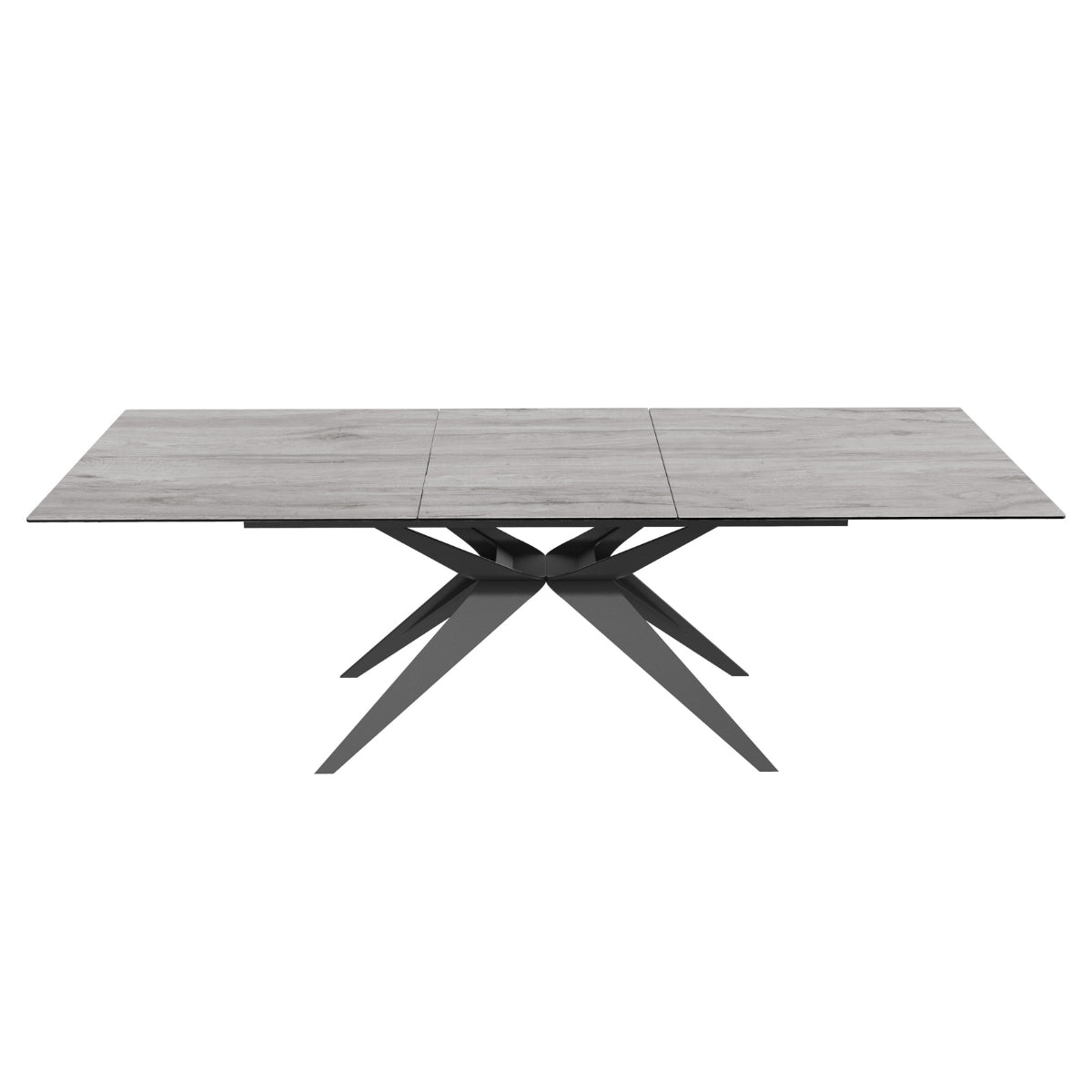 Table de salle à manger extensible en céramique italienne Fiorella Grey