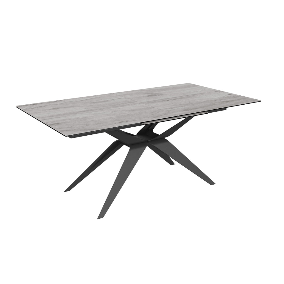 Table de salle à manger extensible en céramique italienne Fiorella Grey