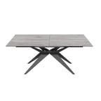 Table de salle à manger extensible en céramique italienne Fiorella Grey