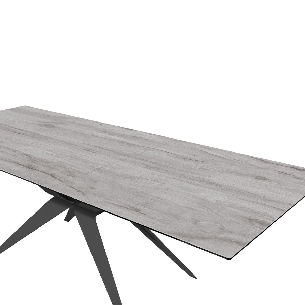 Table de salle à manger extensible en céramique italienne Fiorella Grey