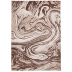 Tapis Florence Latte à motifs tourbillonnants