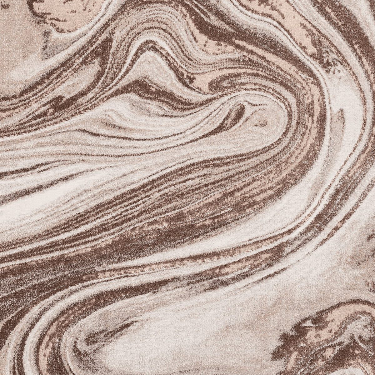 Tapis Florence Latte à motifs tourbillonnants