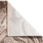 Tapis Florence Latte à motifs tourbillonnants