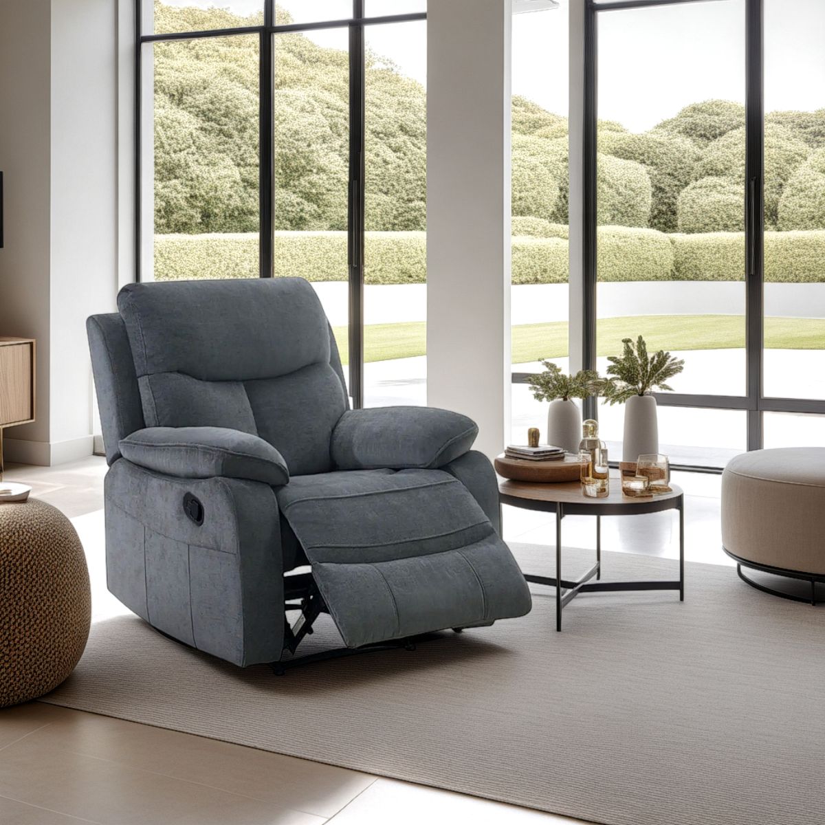 Fauteuil inclinable en tissu Foster