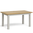 Table de salle à manger rectangulaire extensible Gentry grise 1,5-1,9 m