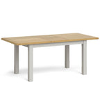 Table de salle à manger rectangulaire extensible Gentry grise 1,5-1,9 m