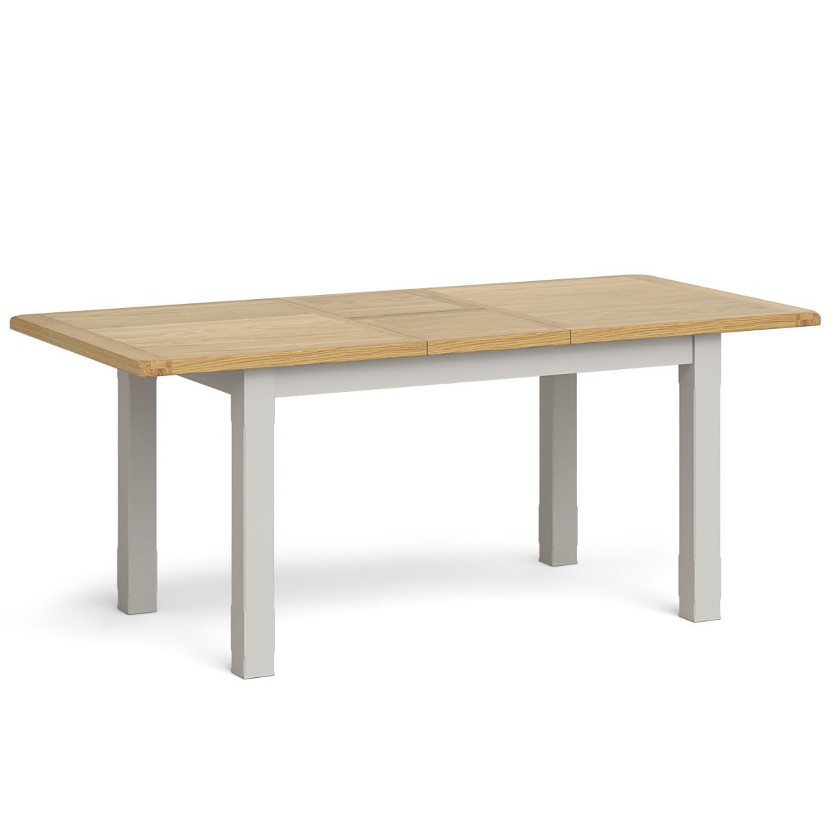 Table de salle à manger rectangulaire extensible Gentry grise 1,5-1,9 m