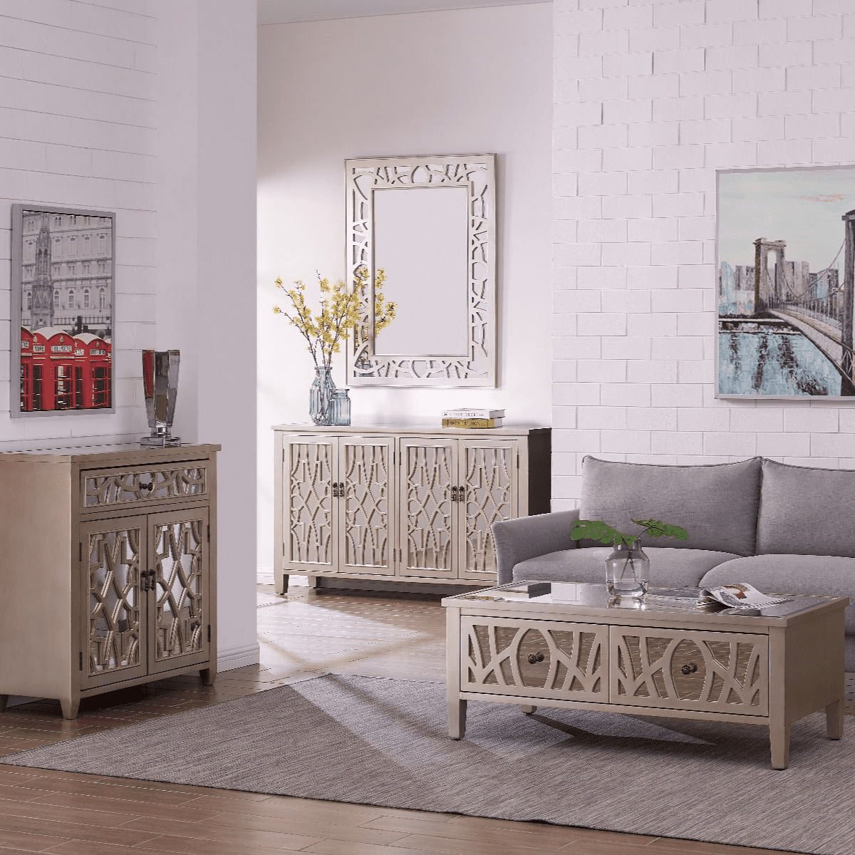 Miroir mural Gallo Champagne